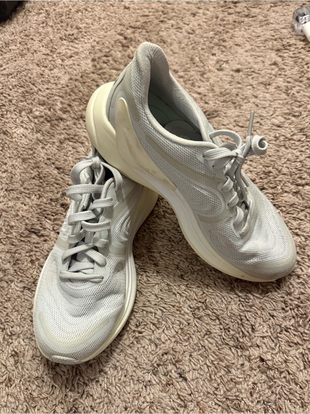 Light Gray Women's Athletic Lace-Up Sneakers